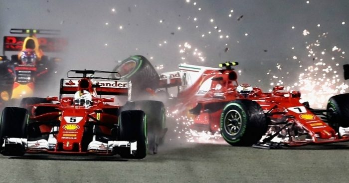 Blame Sebastian Vettel for crash that cost him Singapore Grand Prix Blame Sebastian Vettel for crash that cost him Singapore Grand Prix